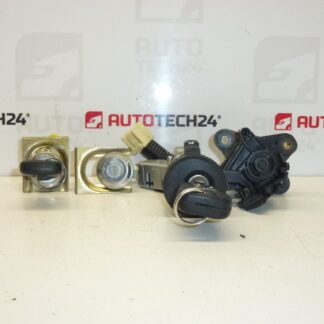 Serie di serrature + 2 placche Citroën C1 Peugeot 107 1608745780 4162FH