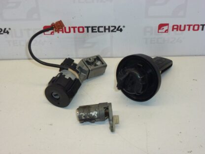 Set serratura 1 chiave Peugeot 307 4162JC 4162KG - immagine 2
