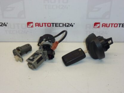 Set serratura 1 chiave Peugeot 307 4162JC 4162KG - immagine 4