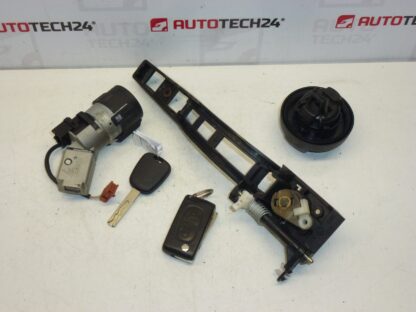 Set serratura 2 chiavi Peugeot 307 4162GA 4162KG - immagine 2