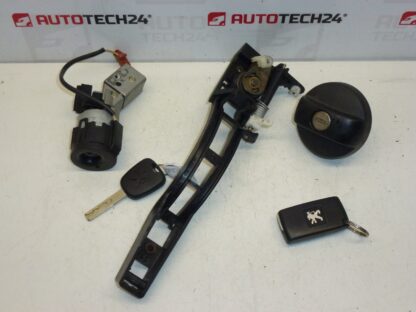 Set serratura 2 chiavi Peugeot 307 4162GA 4162KG - immagine 3