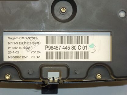 Tachimetro con allarmi 212mila km Citroën Xsara Sagem 9645744580 6104SJ - immagine 2