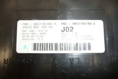 Valeo BSI J02-00 Peugeot 307 9651197480 9651196780 - immagine 3