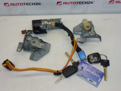 Set di serrature + 2 chiavi Peugeot 406 4162Z7 4162Z6 - immagine 3