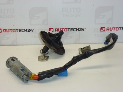 Set serratura Peugeot 206 1 chiave 4162EZ 4162NR - immagine 2
