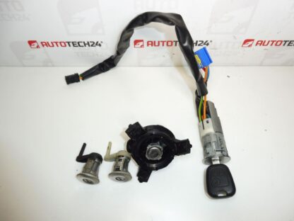 Set serratura Peugeot 206 206+ 1 chiave 4162NR 4162EZ - immagine 4