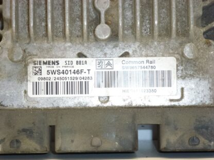 Centralina elettronica Siemens SID 801A Citroën Peugeot 9647423380 5WS40146F-T - immagine 4