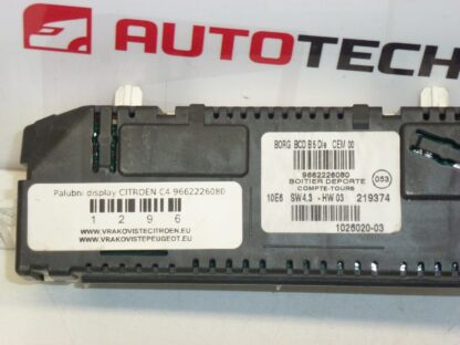 Contagiri cruscotto Citroën C4 9662226080 6106E2 - immagine 2
