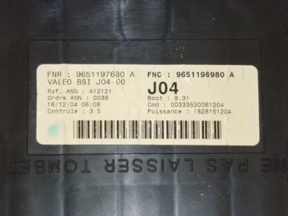 ECU Valeo BSI J04-00 Peugeot 307 9651197680 - immagine 2