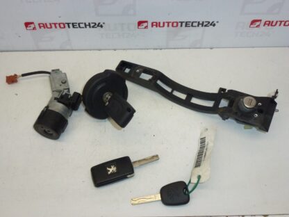 Serie di serrature 3 chiavi Peugeot 307 4162KF 4162KG - immagine 2
