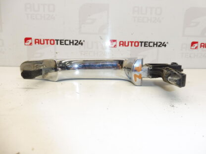 Maniglia porta posteriore Citroën Peugeot cromata 9101GK - immagine 2
